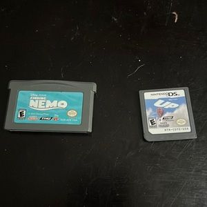 UP Nintendo DS and Finding Nemo Gameboy Advance Games